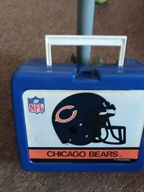 Chicago Bears Lunchbox Full Size Kids Carry Case - Blue & White